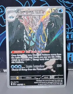 POKEMON TCG - CLAWITZER - MEGA EVOLUTION - ILLUSTRATION RARE - 141/132 - Image 1