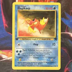 Pokemon TCG - Team Rocket Magikarp #47/82 1st Edition Regular 30 HP Uncommon - Image 1