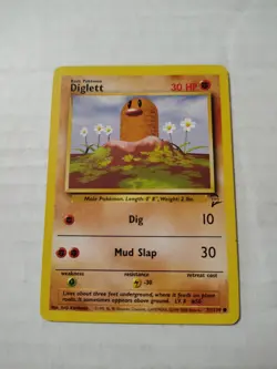 Pokemon TCG Diglett Base Set 2 71/130 Regular Unlimited Common - Image 1