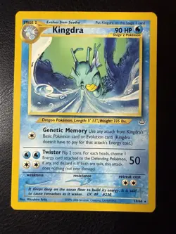 2001 Pokemon - Kingdra #19/64 - Neo Revelation Unlimited - Rare - LP - Image 1