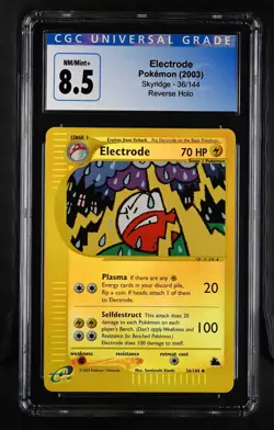 Pokemon Electrode Skyridge Reverse Holo #036/144 CGC 8.5 - Image 1