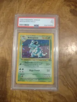1999 Pokemon Nidoqueen Holo 7/64 No Symbol PSA 7 NM - Image 1