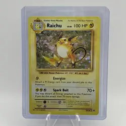 Raichu 36/108 Pokemon TCG XY Evolutions Holo NM - Image 1