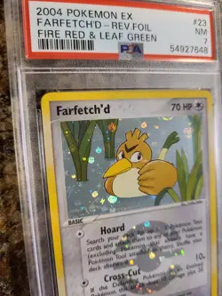 PSA 7 MINT Farfetch'd ex FireRed LeafGreen Reverse Holo Pokemon 23/112 POP 2 - Image 4