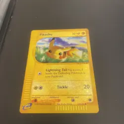 Pokemon Pikachu 124/165 Expedition Base Set Reverse Holo - Image 1