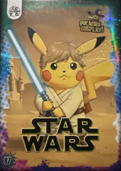 Luke Skywalker (Pikachu) #87 - Galaxy Holo - Electric Pikachu Cosplay - Pokemon - Image 1