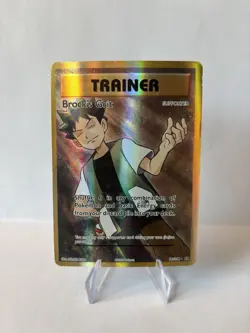 Pokemon TCG XY Evolutions Full Art Trainer Brock's Grit 107/108 - Image 1