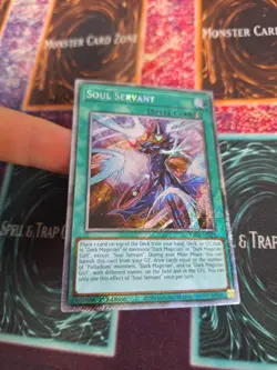 Yugioh Soul Servant RA03-EN271 Platinum Secret Rare 1st Edition Near Mint - Image 2