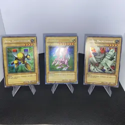 Yugioh Alpha / Beta Magnetkrieger & Seiyaryu Secret Rare Playset Played - Image 2