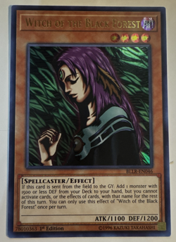 YuGiOh Witch of the Black Forest BLLR-EN046 Ultra Rare 1st Edition - Image 1