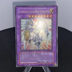 Yugioh Elementarheld Glanzender Flugelmann CT03-DE004 Secret Rare LP - Image 2