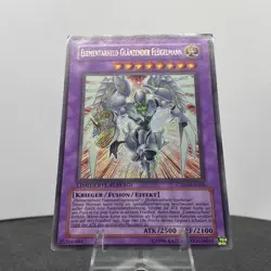 Yugioh Elementarheld Glanzender Flugelmann CT03-DE004 Secret Rare LP - Image 4