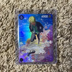 One Piece CCG Sanji SP ST14-003 Full Art Holo 6000 Power Character Card - Image 1