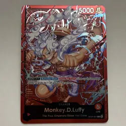 Bandai Monkey.D.Luffy ST21-001 Foil Leader 5000 Starter Deck One Piece CCG - Image 1