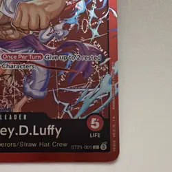 Bandai Monkey.D.Luffy ST21-001 Foil Leader 5000 Starter Deck One Piece CCG - Image 2