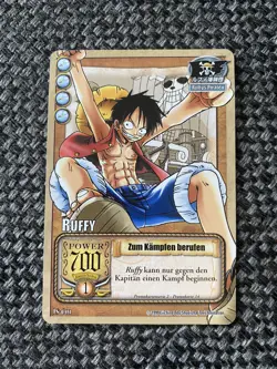 One Piece Ruffy Karte Karten TCG Zum Kampfen berufen Promo JS-C01 Luffy - Image 1