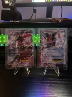 Ash Greninja EX XY133 & Yveltal EX XY150 - 2 Card Black Star Promo Lot - NM - Image 1