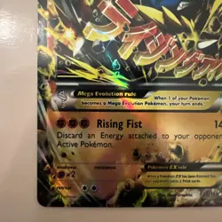 Mega M Lucario EX 55/111 Furious Fists Holo Pokemon Card - Filler/Replica/Copy - Image 5