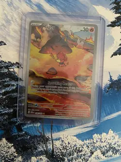 Pokemon TCG Magby 186/182 Paradox Rift Illustration Rare Card NM/M Condition - Image 1
