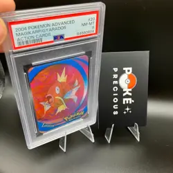 PSA 8 GYARADOS/MAGIKARP Lenticular 2004 Pokemon Advanced #20 Action Cards evolve - Image 3