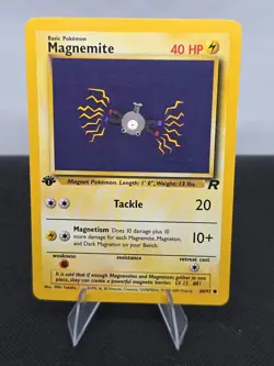 Pokemon Card - Team Rocket 60/82 - MAGNEMITE (common) **1st Edition** - - Image 1