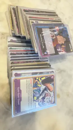 One Piece TCG 100+ CARD LOT - Super Rare +, Rare, C/UN - STARTER COLLECTION - Image 1