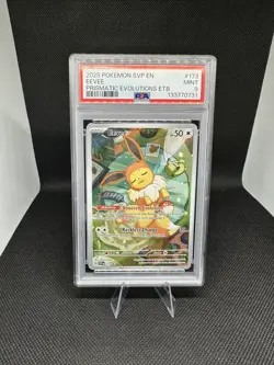 Eevee #173 PSA 9 Mint Holo Prismatic Evolutions ETB Promo Pokemon Card 🔥🔥 - Image 1