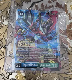 Digimon Card Game 2023 Regionals Champion Imperialdramon Fighter Mode BT12-031 - Image 1