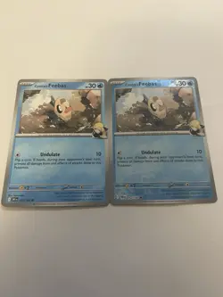 Pokemon TCG SV-Destined Rivals Cynthia's Feebas #52/182 Common Reverse Holo Card - Image 1