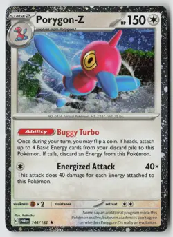 Porygon-Z - (Cosmos Holo) 144/182 - Miscellaneous Cards & Products Holo - PTCG - Image 1