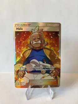 Hala (Full Art) 143/145 SM - Guardians Rising Ultra Rare Pokemon Card - Image 1