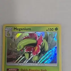 Pokemon TCG Meganium Holo Holo Rare Card Sun & Moon Lost Thunder 8/214 - Image 3