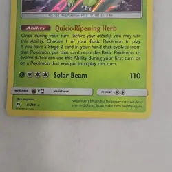 Pokemon TCG Meganium Holo Holo Rare Card Sun & Moon Lost Thunder 8/214 - Image 4