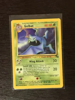 Golbat 34/62 - Fossil Set Unlimited - Uncommon Pokemon Card - Lightly Played(LP) - Image 1