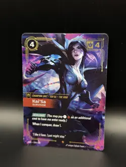 Rift bound Kai'sa Survivor 039/298 OGN Origins Showcase Alternative Card - Image 1