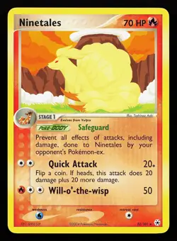 Ninetales 22/101 Rare EX Hidden Legends Pokemon Card - Image 1