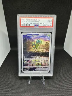 Teal Mask Ogerpon 123 Sv: Scarlet & Violet Promo Cards Holo PSA 9 - Image 1