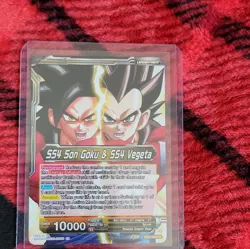 Dragon Ball Super Foil Leader SS4 Gogeta Son Goku Vegeta Card Lot - Image 2