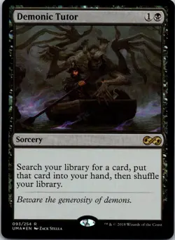 Demonic Tutor 93 Ultimate Masters NM FOIL MTG - Image 1