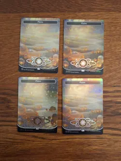 Magic The Gathering Unfinity Galaxy Foil and Regular Foil Basic Land Lot MTG - Image 4