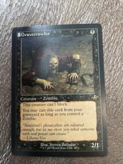 Gravecrawler Retro Frame Innistrad Remastered Regular Rare #380 NM MTG Free Ship - Image 1
