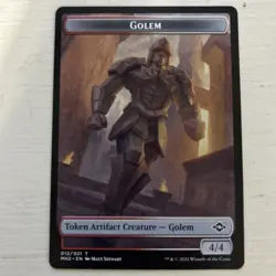 MTG - Golem Token 12 LP Modern Horizons 2 - Image 1