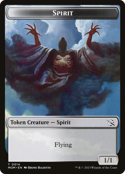 x4 Spirit TMOM March of the Machine MOM MTG 14 TOKEN M/NM 4x - Image 1