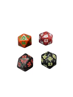 Lot 4 Assorted D20 MTG Spindown Dice Different Sets TCG - Image 1