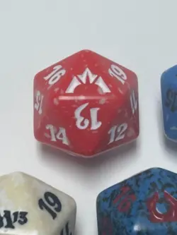 Lot 5 MTG Magic Gathering Spindown Life Counter D20 Multi-Color Dice Variety Set - Image 2