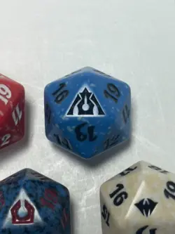 Lot 5 MTG Magic Gathering Spindown Life Counter D20 Multi-Color Dice Variety Set - Image 3