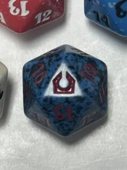 Lot 5 MTG Magic Gathering Spindown Life Counter D20 Multi-Color Dice Variety Set - Image 5