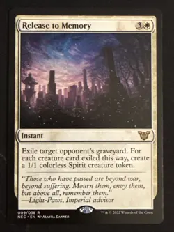 1x Release to Memory (009) Commander: Kamigawa: Neon Dynasty LP MTG Magic x1 MKE - Image 1