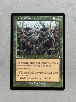Second Harvest (Retro Frame) Rare MTG Innistrad Remastered INR - NM - Image 1