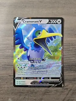 Pokemon TCG Cramorant V 054/072 Shining Fates Sword & Shield Ultra Rare NM - Image 1